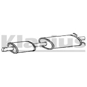 KLARIUS 240869 -  Средний глушитель выхлопных газов
