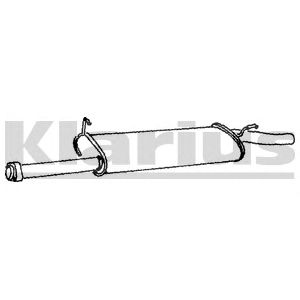 KLARIUS 250102 -  Средний глушитель выхлопных газов
