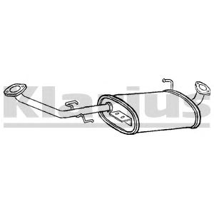 KLARIUS 250151 -  Средний глушитель выхлопных газов