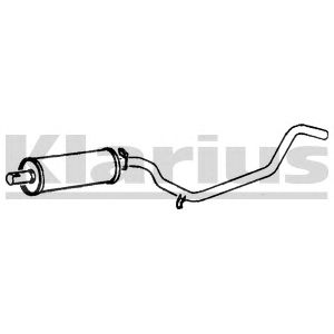 KLARIUS 250241 -  Средний глушитель выхлопных газов