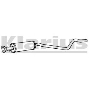 KLARIUS 250242 -  Средний глушитель выхлопных газов