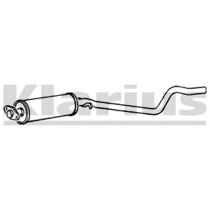 KLARIUS 250245 -  Глушитель выхлопных газов конечный