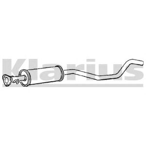 KLARIUS 250247 -  Средний глушитель выхлопных газов