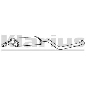 KLARIUS 250312 -  Средний глушитель выхлопных газов