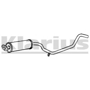 KLARIUS 250348 -  Средний глушитель выхлопных газов
