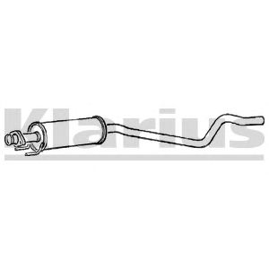 KLARIUS 250367 -  Средний глушитель выхлопных газов