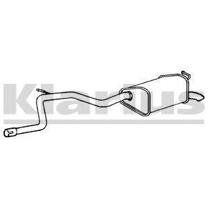 KLARIUS 250461 -  Глушитель выхлопных газов конечный