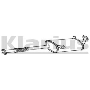 KLARIUS 250479 -  Средний глушитель выхлопных газов