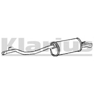 KLARIUS 250546 -  Глушитель выхлопных газов конечный