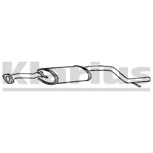 KLARIUS 250567 -  Средний глушитель выхлопных газов