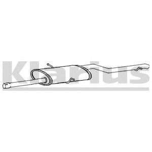 KLARIUS 250636 -  Глушитель выхлопных газов конечный