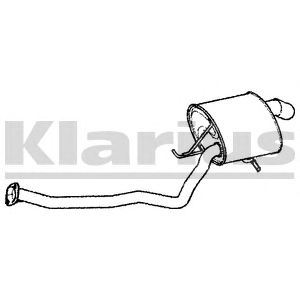 KLARIUS 250735 -  Глушитель выхлопных газов конечный