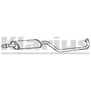 KLARIUS 260080 -  Средний глушитель выхлопных газов