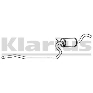 KLARIUS 260132 -  Средний глушитель выхлопных газов