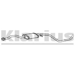 KLARIUS 260157 -  Средний глушитель выхлопных газов