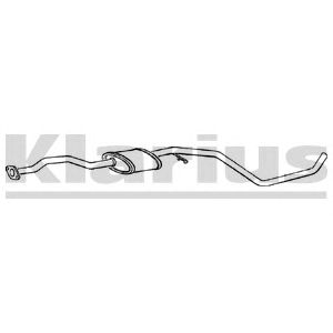 KLARIUS 260160 -  Средний глушитель выхлопных газов