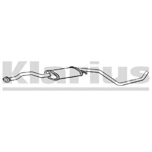 KLARIUS 260162 -  Средний глушитель выхлопных газов