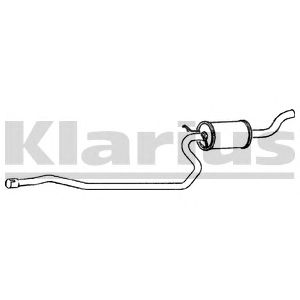 KLARIUS 260167 -  Средний глушитель выхлопных газов