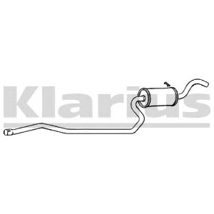 KLARIUS 260174 -  Средний глушитель выхлопных газов