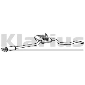 KLARIUS 260175 -  Средний глушитель выхлопных газов