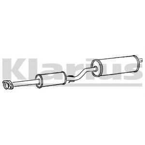 KLARIUS 260199 -  Средний глушитель выхлопных газов