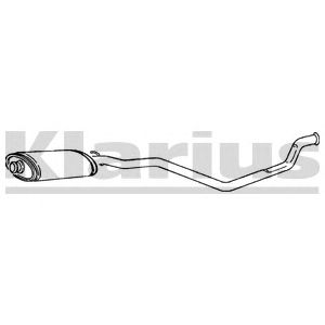 KLARIUS 260254 -  Средний глушитель выхлопных газов