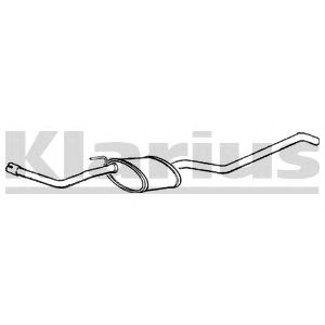 KLARIUS 260344 -  Средний глушитель выхлопных газов