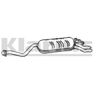 KLARIUS 260412 -  Глушитель выхлопных газов конечный