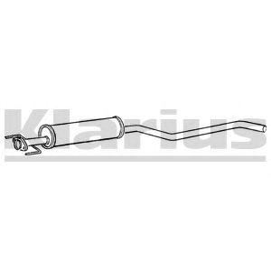 KLARIUS 260567 -  Средний глушитель выхлопных газов