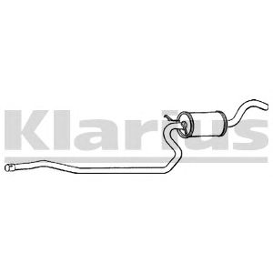 KLARIUS 260582 -  Средний глушитель выхлопных газов