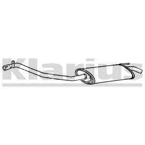 KLARIUS 260659 -  Глушитель выхлопных газов конечный