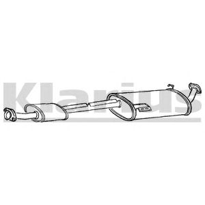 KLARIUS 260699 -  Средний глушитель выхлопных газов