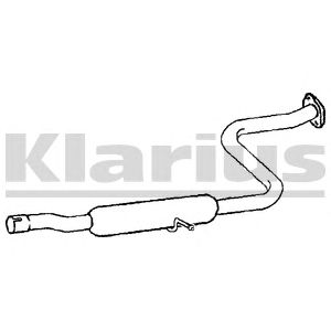 KLARIUS 260752 -  Средний глушитель выхлопных газов