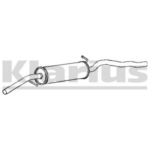 KLARIUS 260784 -  Средний глушитель выхлопных газов