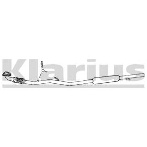 KLARIUS 260867 -  Средний глушитель выхлопных газов