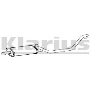 KLARIUS 260889 -  Средний глушитель выхлопных газов