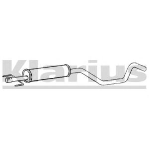 KLARIUS 260955 -  Средний глушитель выхлопных газов