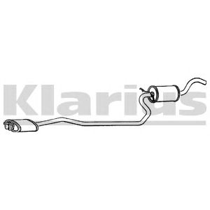 KLARIUS 270079 -  Средний глушитель выхлопных газов