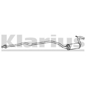 KLARIUS 270089 -  Средний глушитель выхлопных газов
