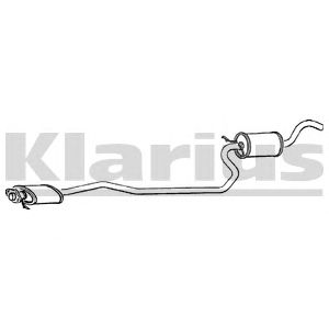 KLARIUS 270091 -  Средний глушитель выхлопных газов