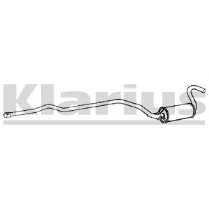 KLARIUS 270096 -  Средний глушитель выхлопных газов