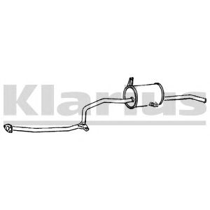 KLARIUS 270156 -  Глушитель выхлопных газов конечный