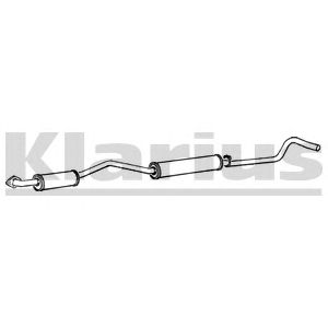 KLARIUS 270216 -  Средний глушитель выхлопных газов