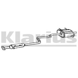 KLARIUS 270248 -  Глушитель выхлопных газов конечный