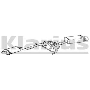 KLARIUS 270392 -  Глушитель выхлопных газов конечный