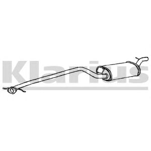 KLARIUS 270515 -  Средний глушитель выхлопных газов