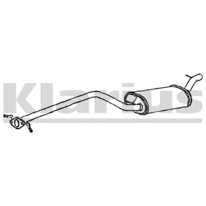 KLARIUS 270544 -  Средний глушитель выхлопных газов