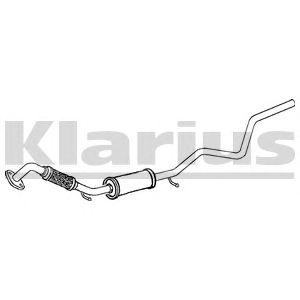 KLARIUS 270586 -  Средний глушитель выхлопных газов