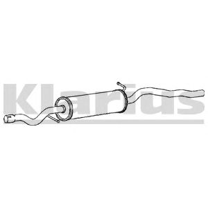 KLARIUS 270591 -  Средний глушитель выхлопных газов