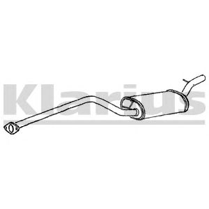 KLARIUS 270610 -  Средний глушитель выхлопных газов